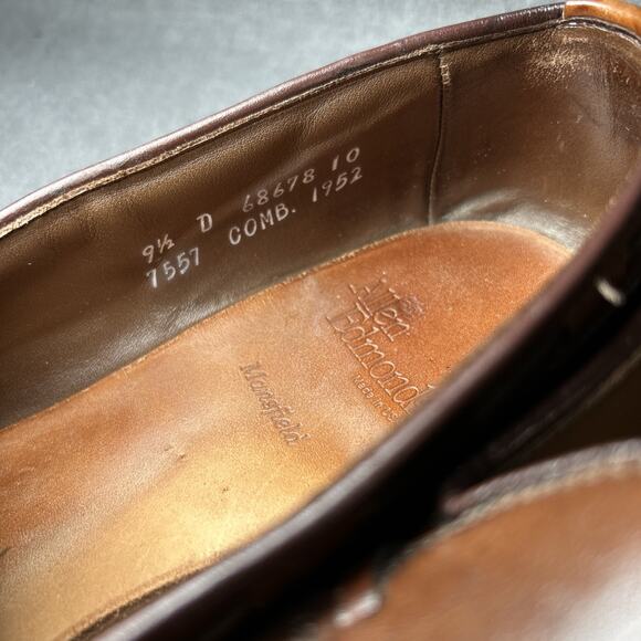 Allen Edmonds Mansfield Brown Leather Tassel Loafers Shoes Men Size 9.5 D - Picture 4 of 12